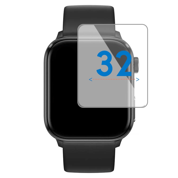 Universal viereckige Displayfolie - 32mm