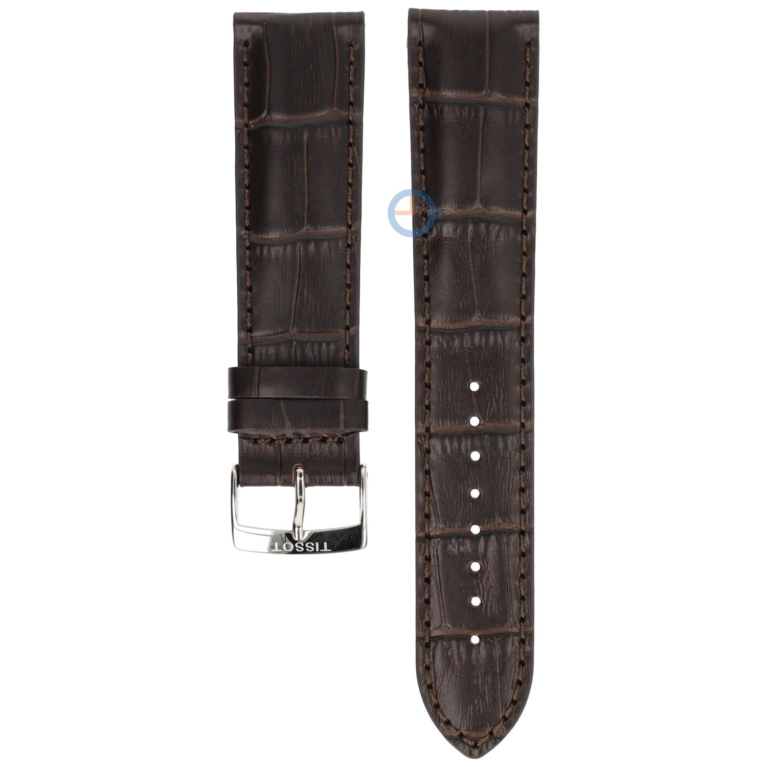 Tissot Uhrenarmband T1164101603700 braun Leder