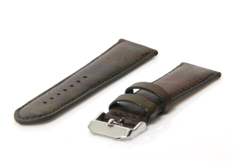 Uhrenarmband 20mm Grün Leder