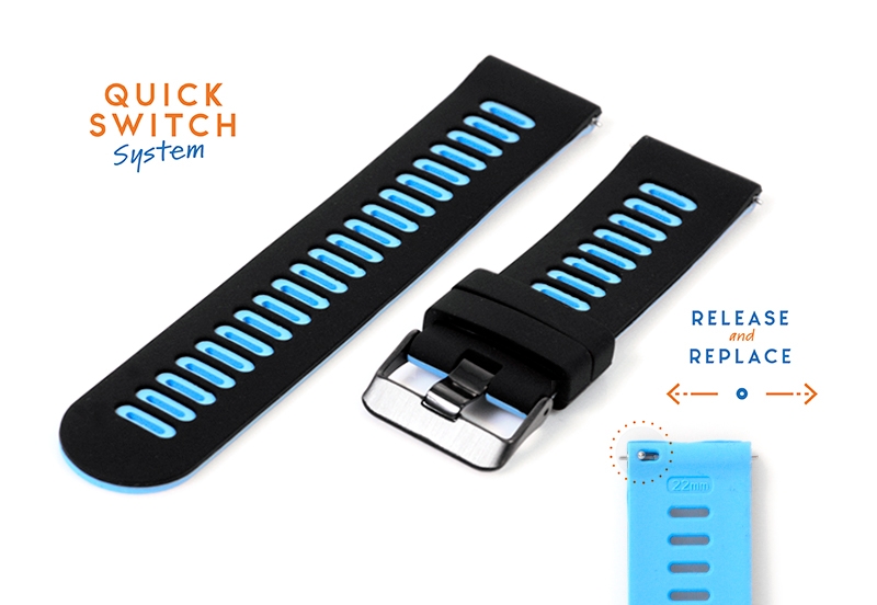 Coros Pace PRO Armband - schwarz/blau