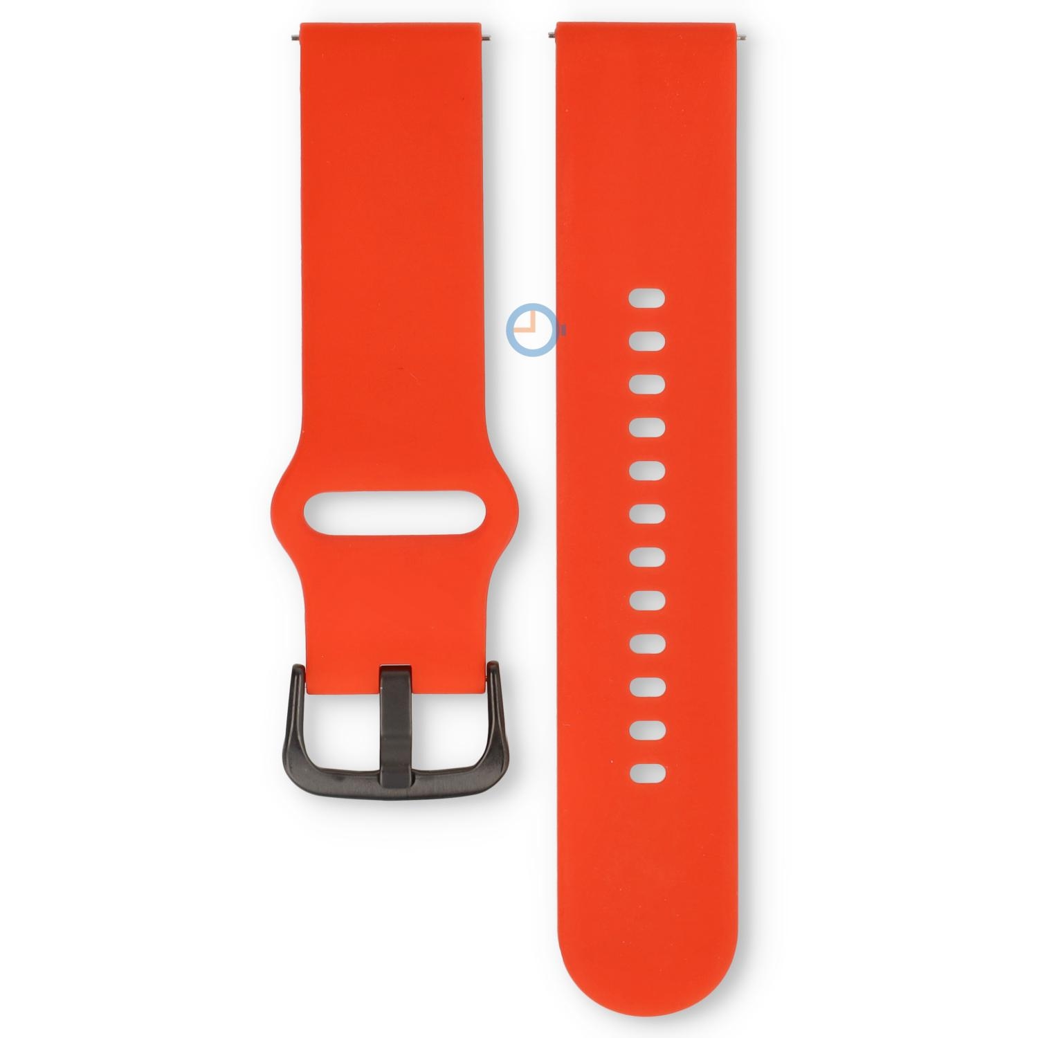 Ice Smart 1.0 & 2.0 (1.96)/ Ice Fit bandje - 22mm - Red Passion - black bkl