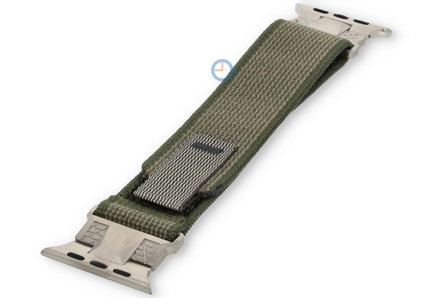 Elastisch Apple Band mit Klettband - 45mm - Army Grey