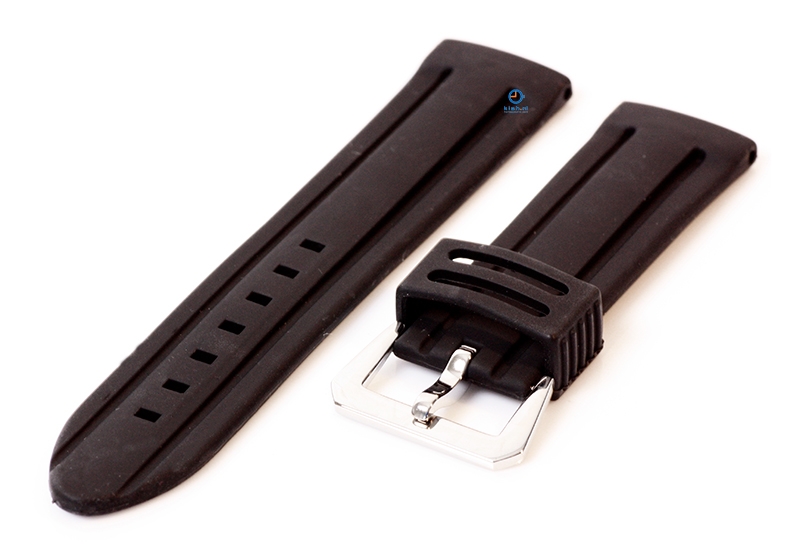 Starkes und wasserdichtes Uhrenarmband 24mm - Schwarz