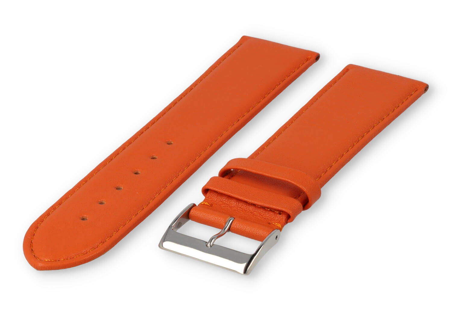 XL glatt Lederband - 26mm - Orange