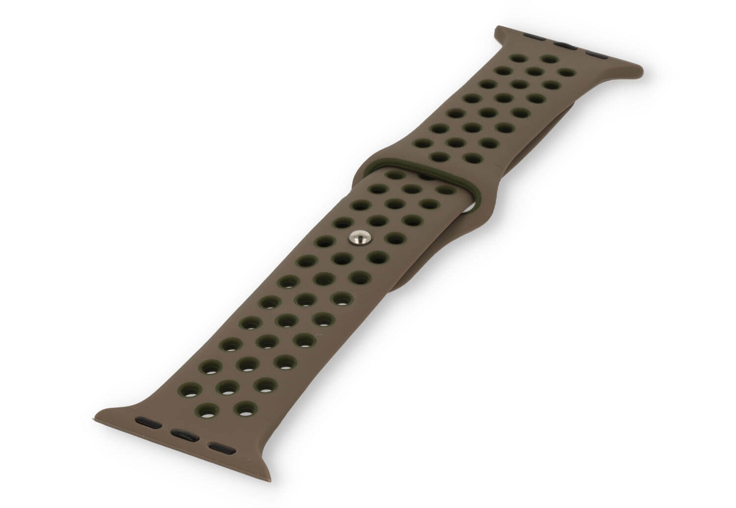 Apple watch 44/45/46/49mm Sportuhrenarmband - Leber/Dunkelgrün