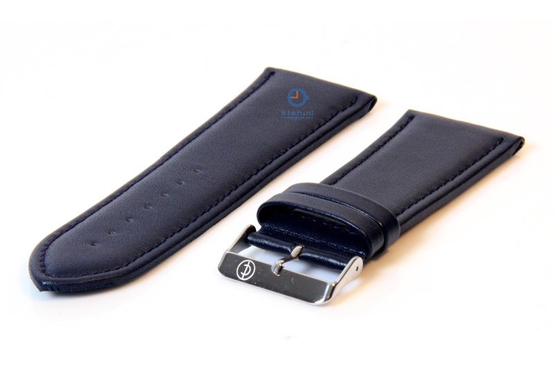 Uhrenarmband 34mm blau Leder