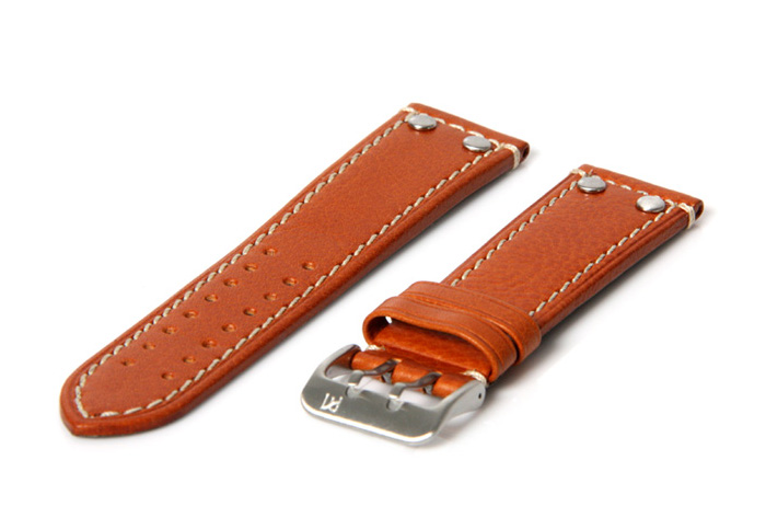 Uhrenarmband 20mm Braun Leder