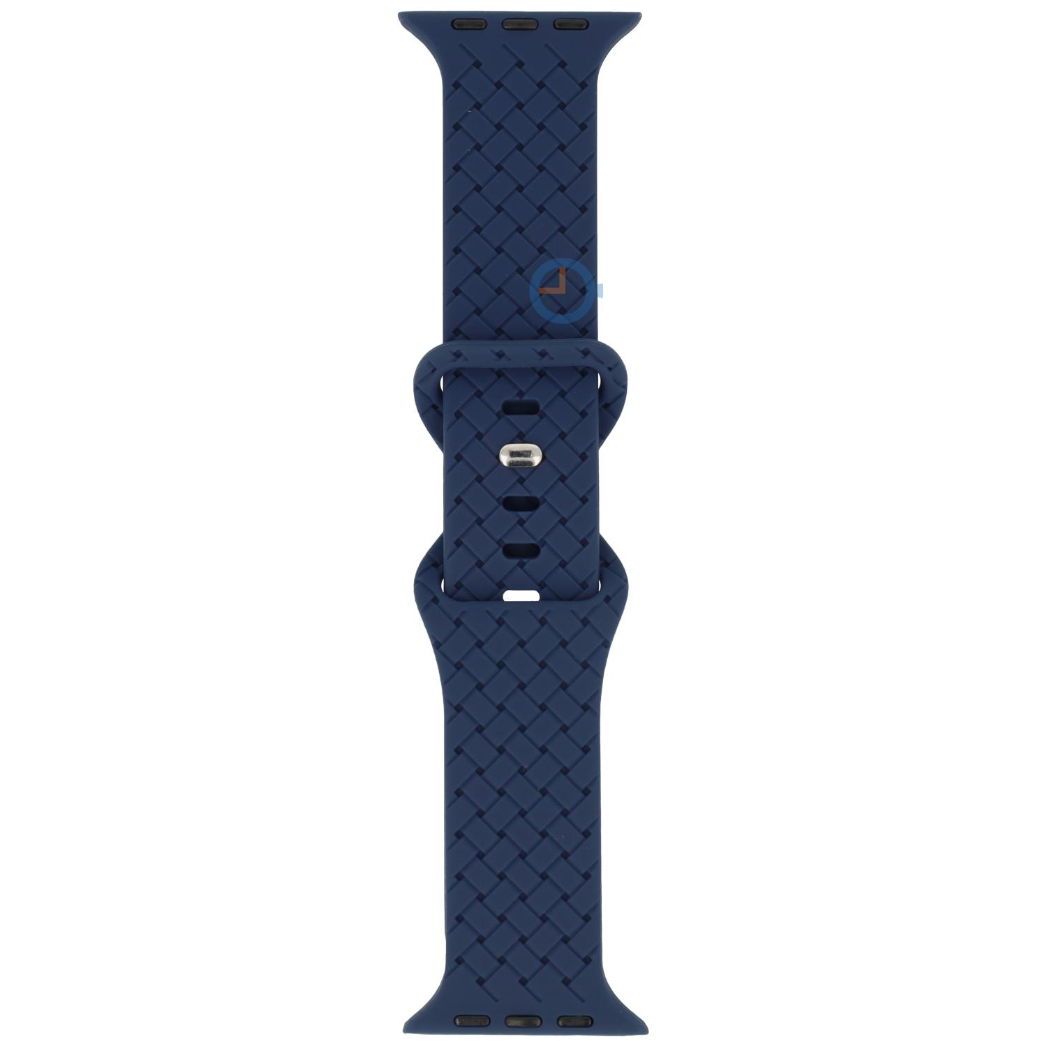 Silikon Flechtarmband - Apple Watch 41mm - navy