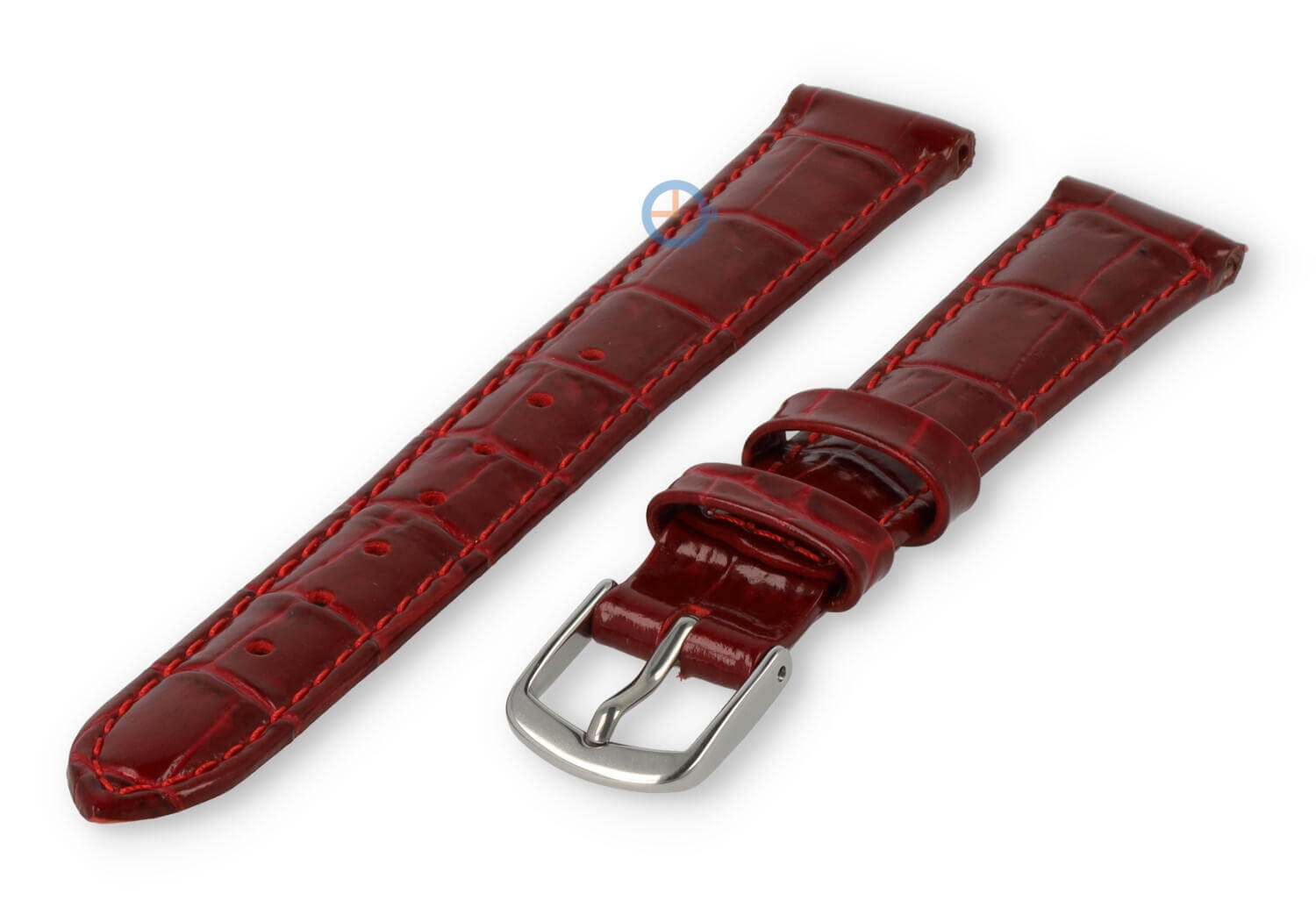 14mm Uhrenarmband für Rosefield - burgundy leather
