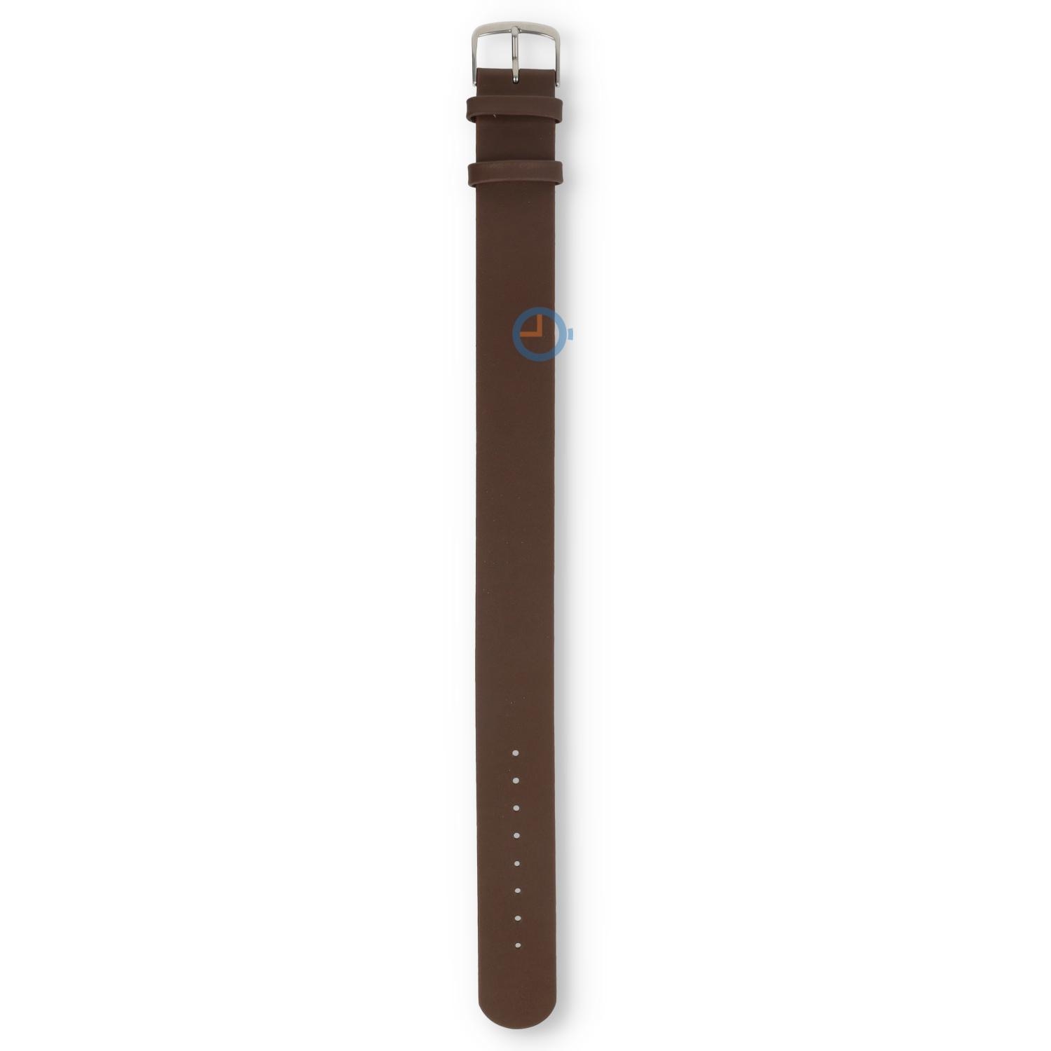 One-piece Leder Uhrenarmband - 20mm - dunkelbraun