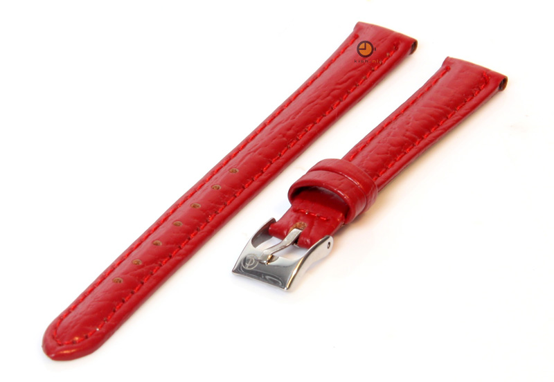 Uhrenarmband 12mm Rot Kalbsleder