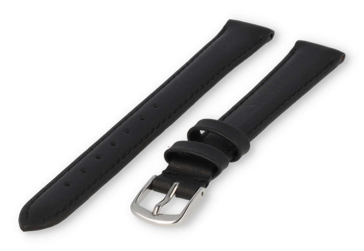 XL glatt Lederband - 14mm - schwarz