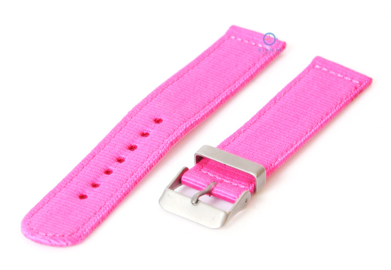 Uhrenarmband aus Nylon 18mm rosa