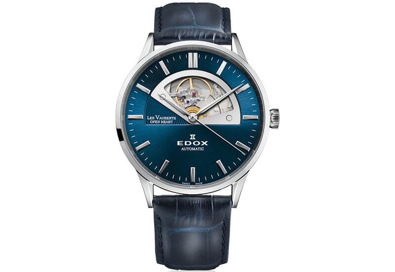 Edox Les Vauberts 85014 Uhrenarmband blau