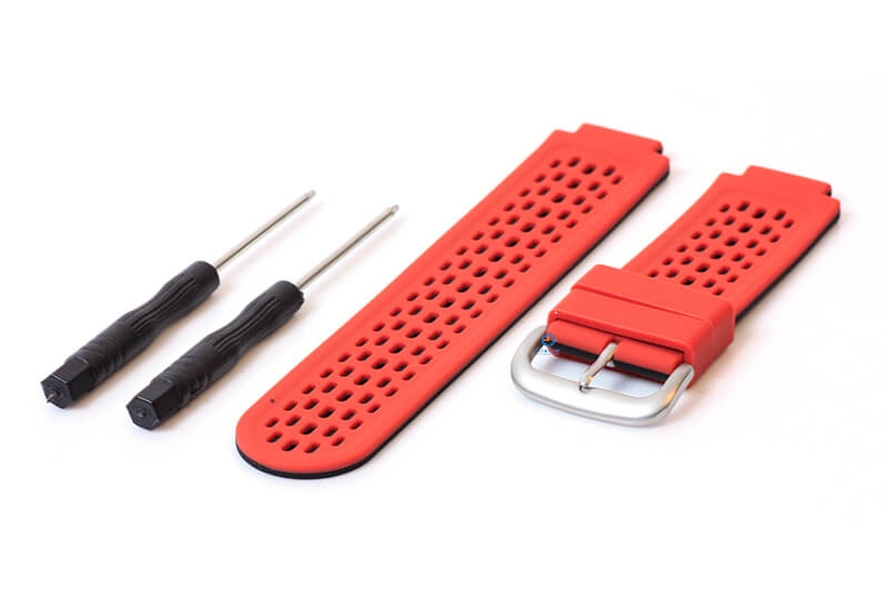 Garmin Approach S2/S4 Uhrenarmband Silikon rot/schwarz