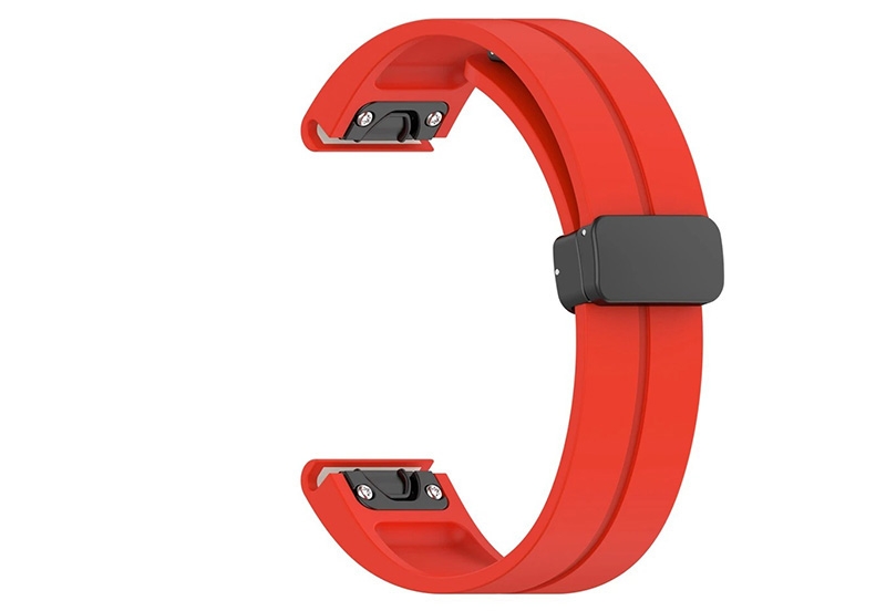 Garmin 22mm Band - rot - magnetische Faltschließe