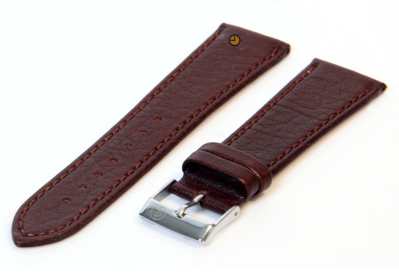 Uhrenarmband 22mm Braun Büffelleder