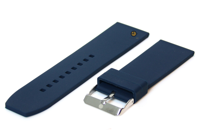 Uhrenarmband 28mm Dunkelblau Silikon