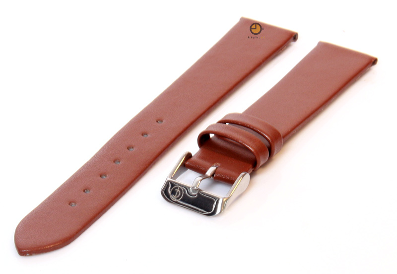 Uhrenarmband 18mm Braun nahtloses Leder