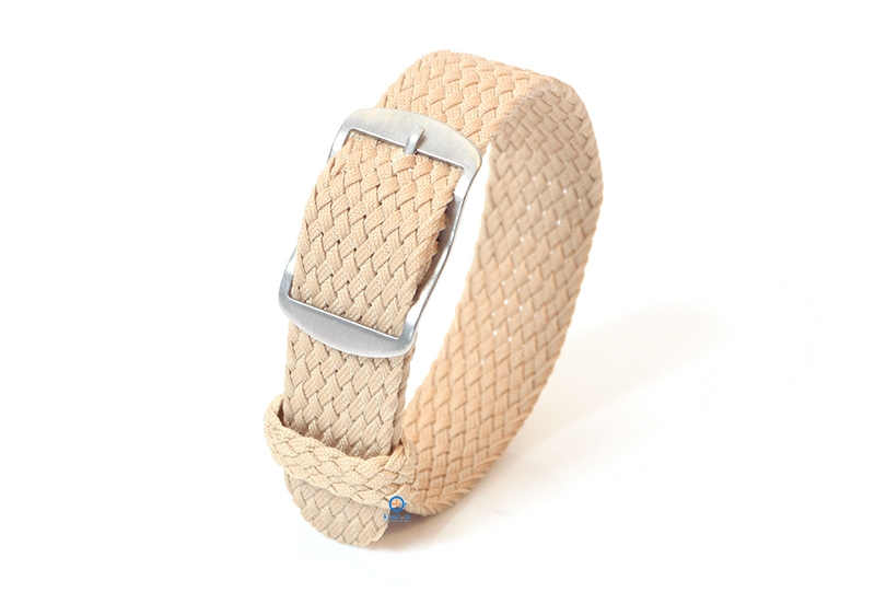 Perlon Uhrenarmband 16mm Beige