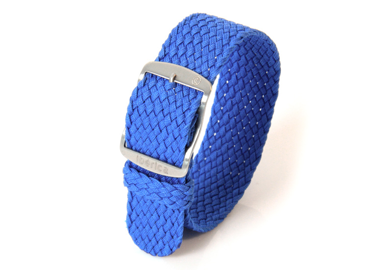 Uhrenarmband aus Nylon 22mm blau
