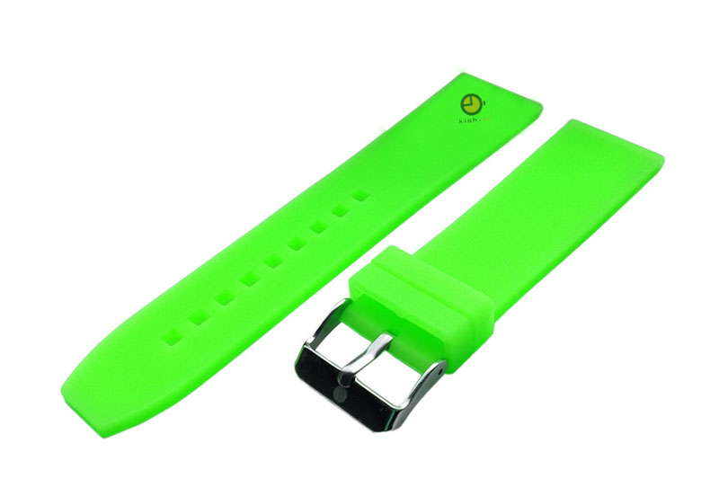 Uhrenarmband 24mm Hellgrün Silikon