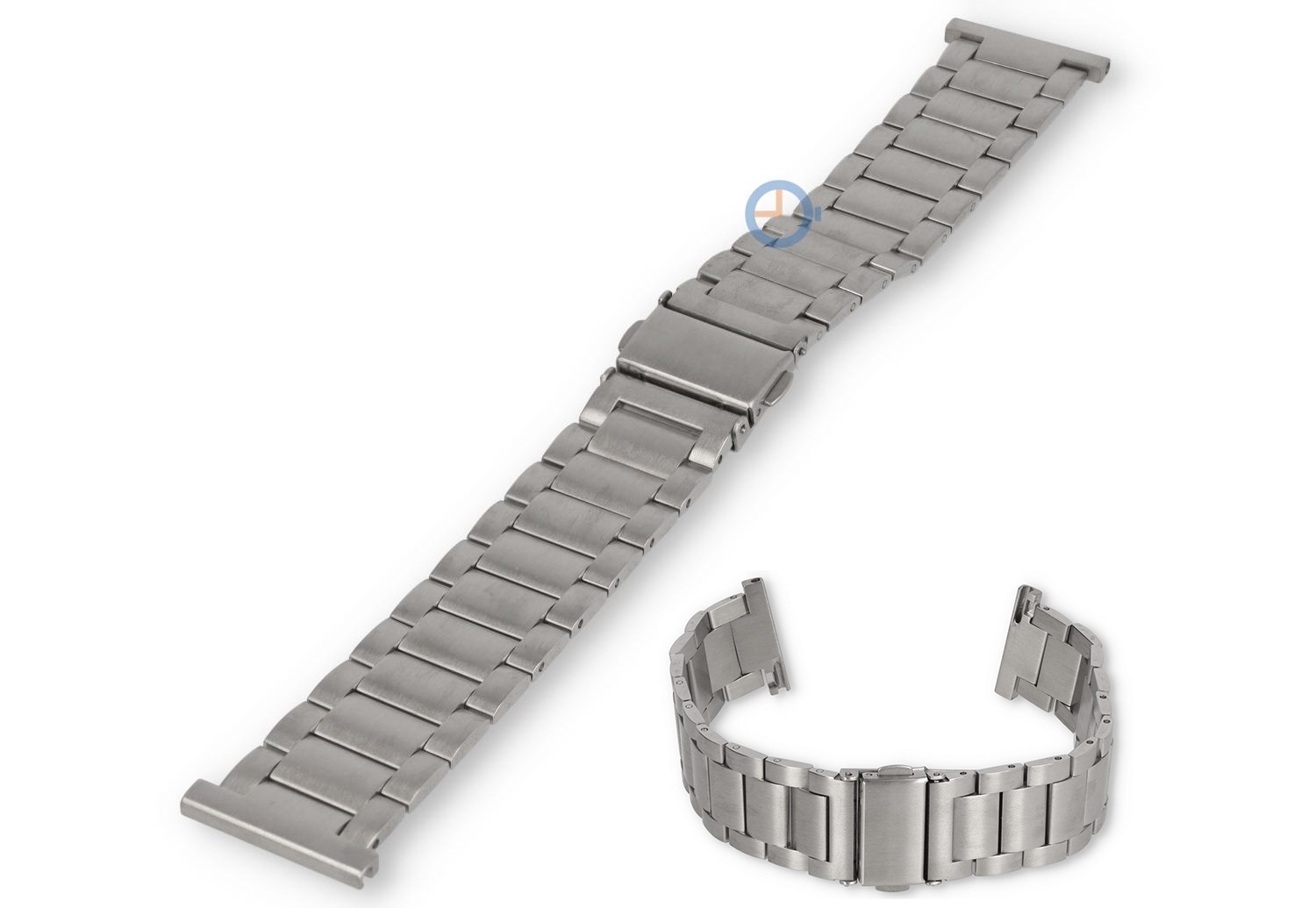 22mm matttes Stahl Band - Silber