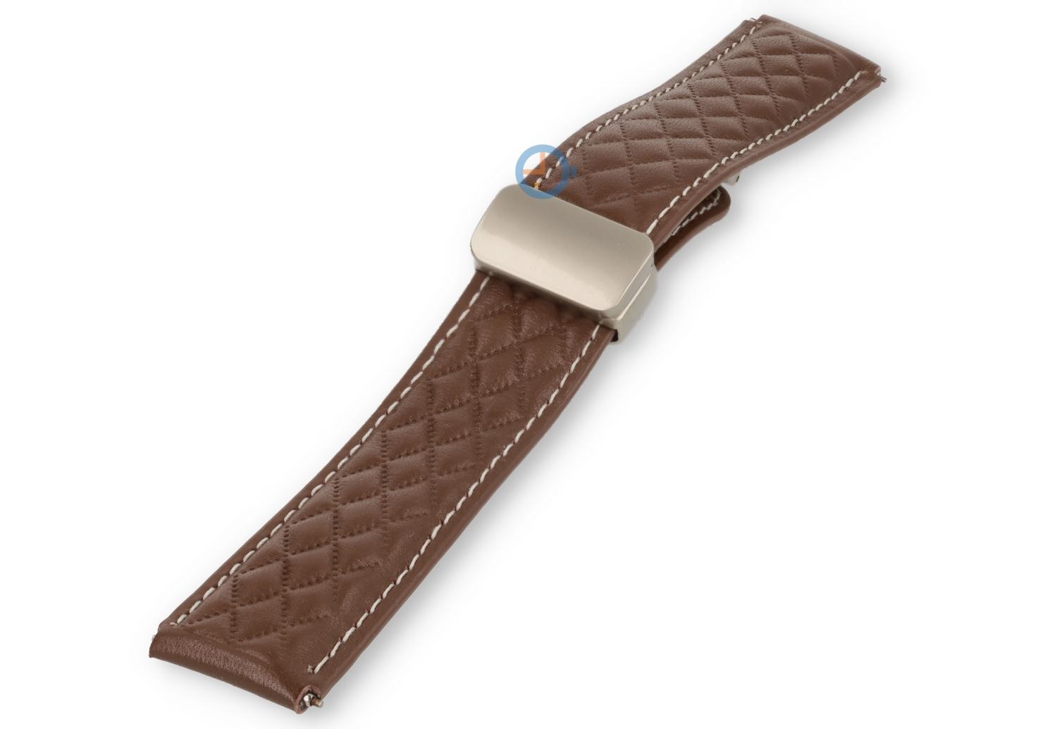 Magnet Uhrenarmband Luxus Leder - 18mm - dunkelbraun