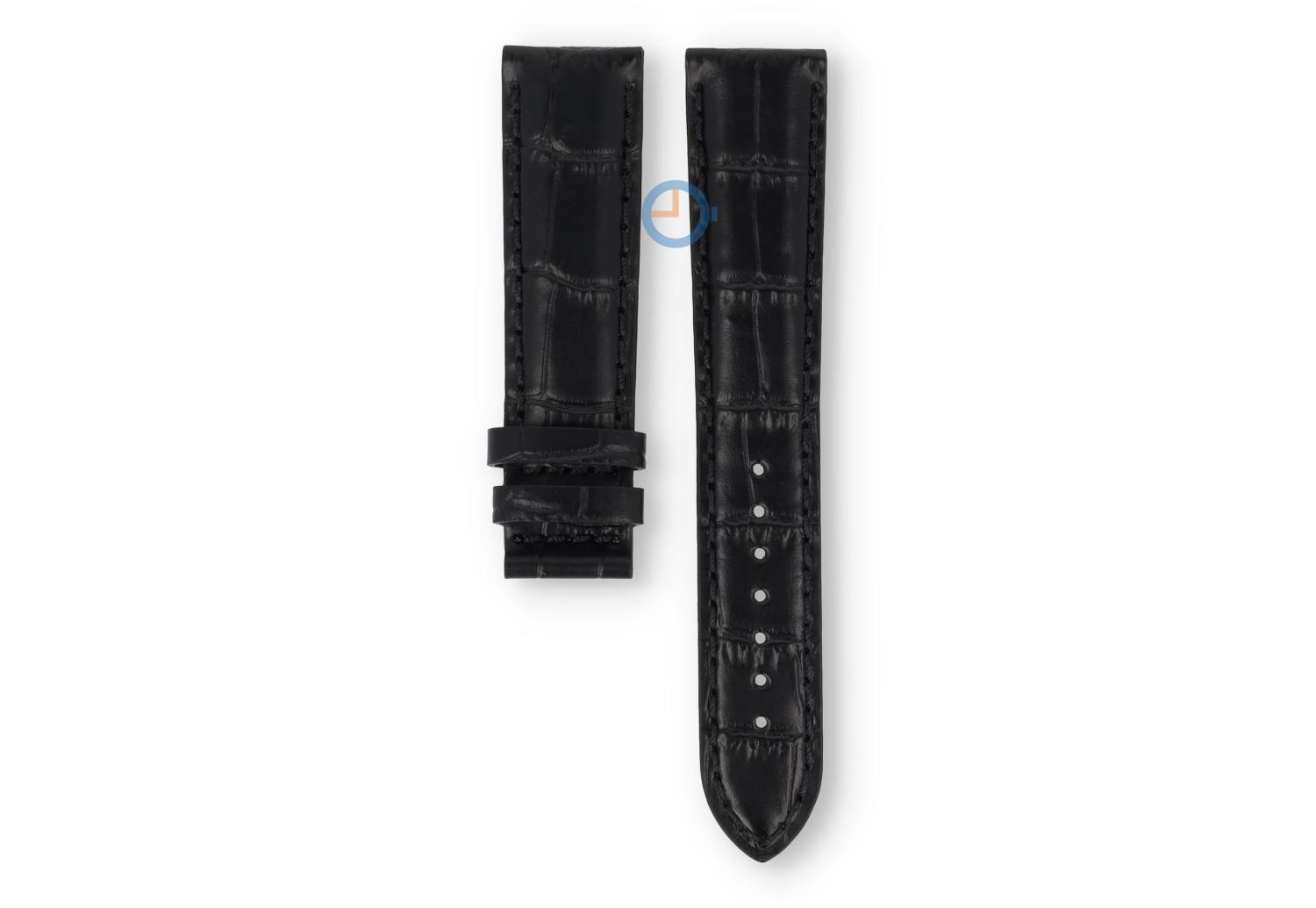 Certina Uhrenarmband - 20/18mm - schwarzes Leder