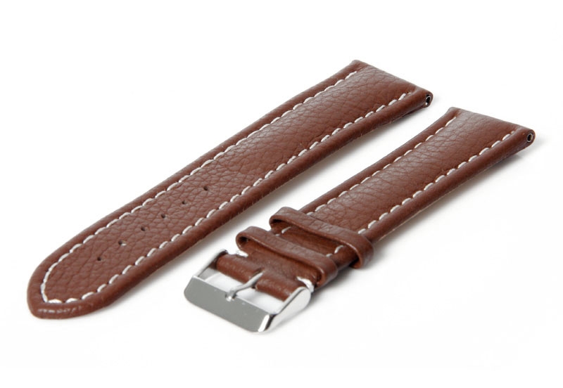 Gisoni Uhrenarmband 24mm Braun Leder (Dornschließe)