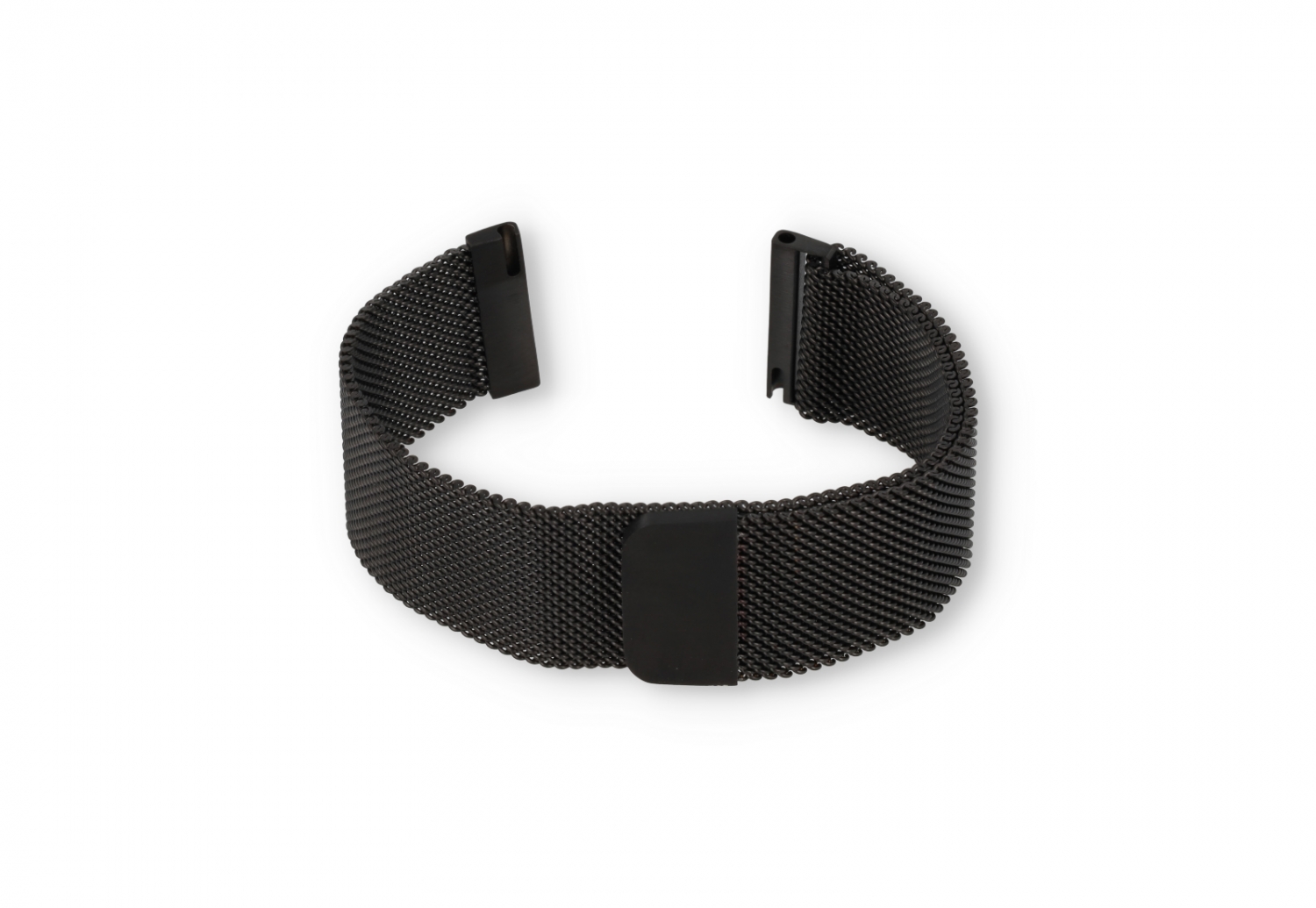 Milanese 22mm horlogeband - zwart