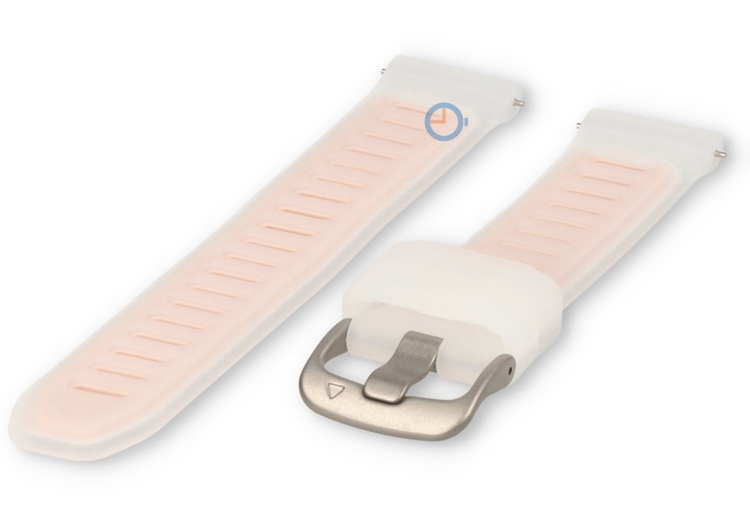 18mm Uhrenarmband Garmin Forerunner 265s - transparent/rosa