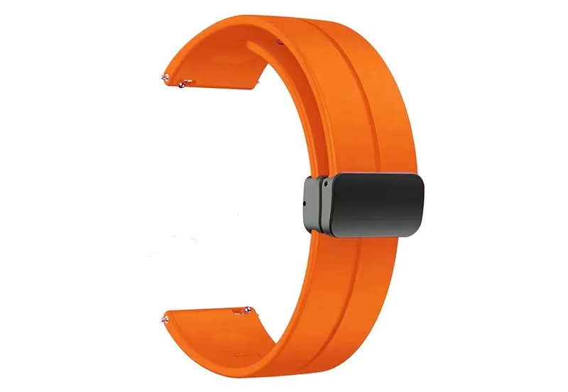 Silikon Uhrenarmband 22mm - orange