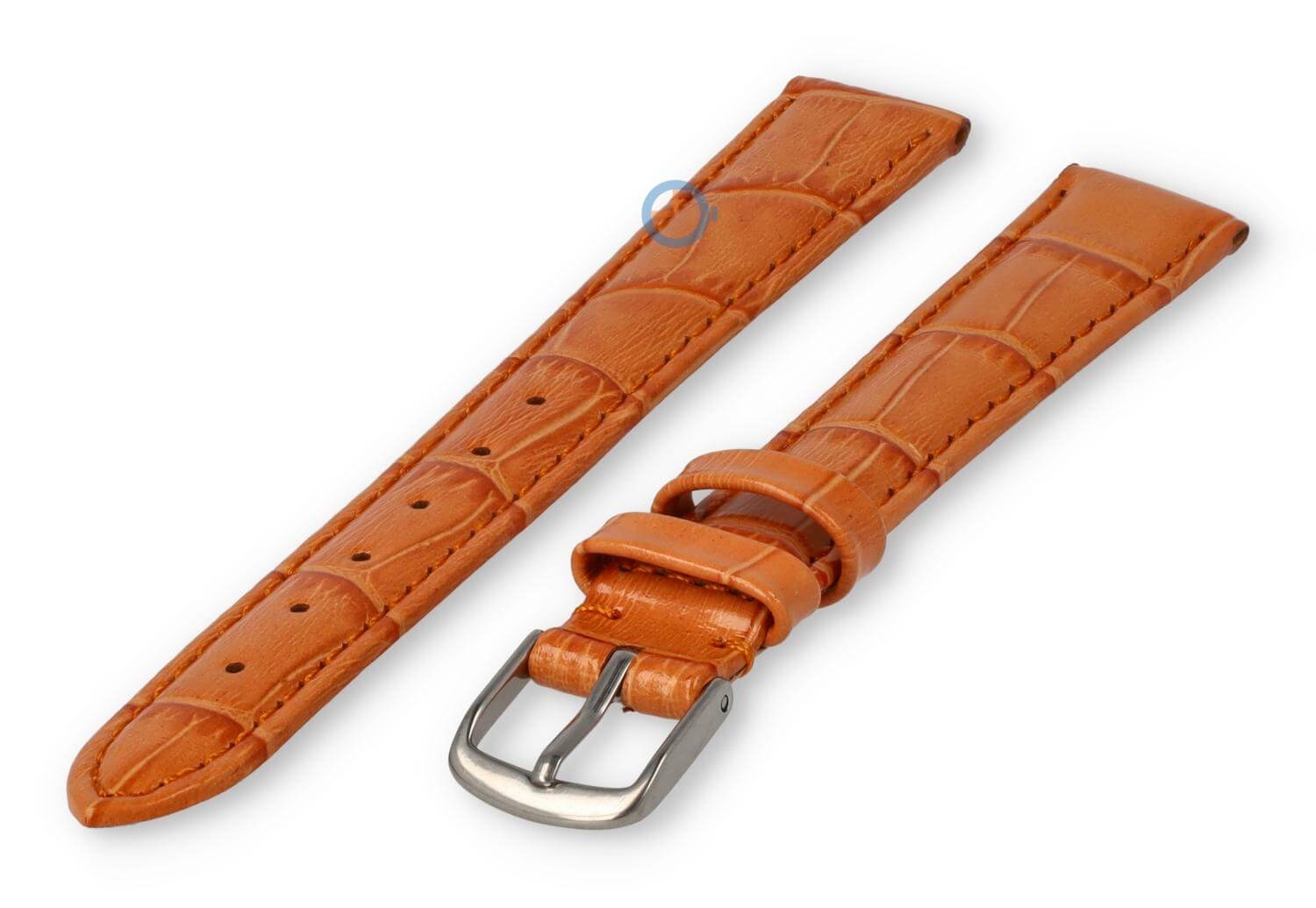 XL Uhrenarmband aus Leder - 14mm - Orange