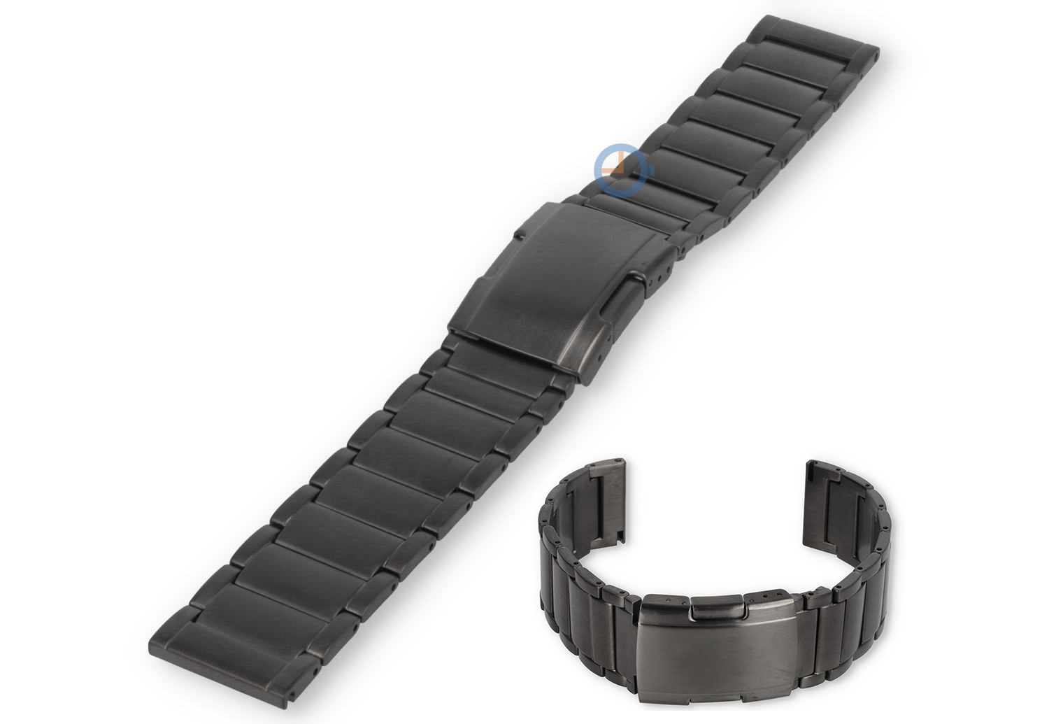 22mm Titan Uhrenarmband mit Quick-Switch - grau