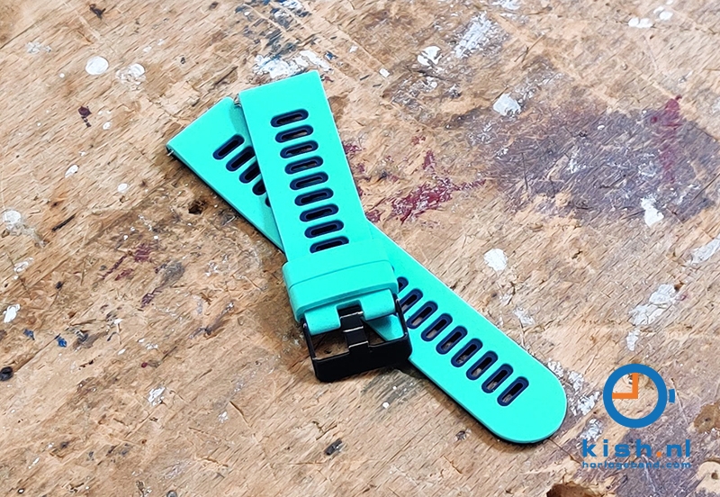 Coros Apex 42mm / Pace 2 siliconen horlogeband - mintgroen/blauw