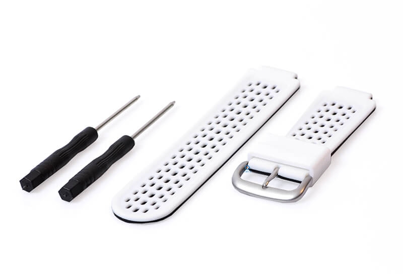 Garmin Approach S2/S4 Uhrenarmband Silikon weiÃŸ/schwarz