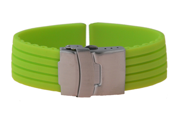 Uhrenarmband 20mm Grün Kautschuk