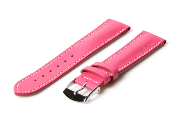 Uhrenarmband 18mm Rosa Leder