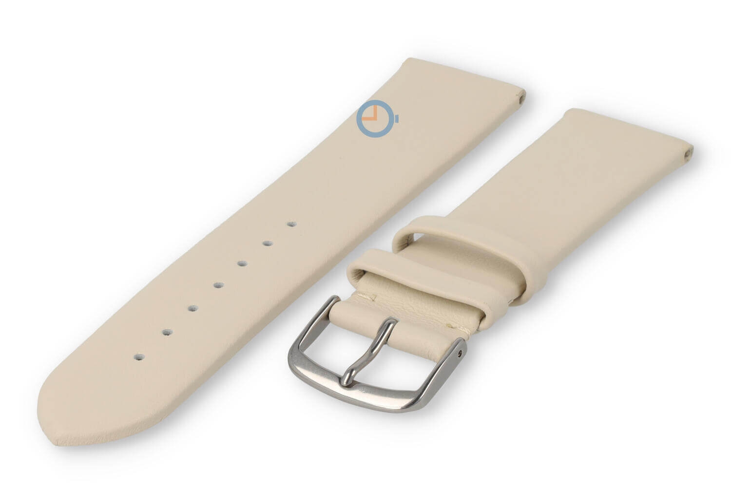Nahtloses und glattes Uhrenarmband 20mm - creme