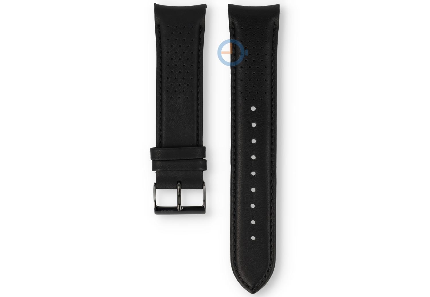 Hugo Boss 22mm gelochtes Uhrenarmband - schwarz