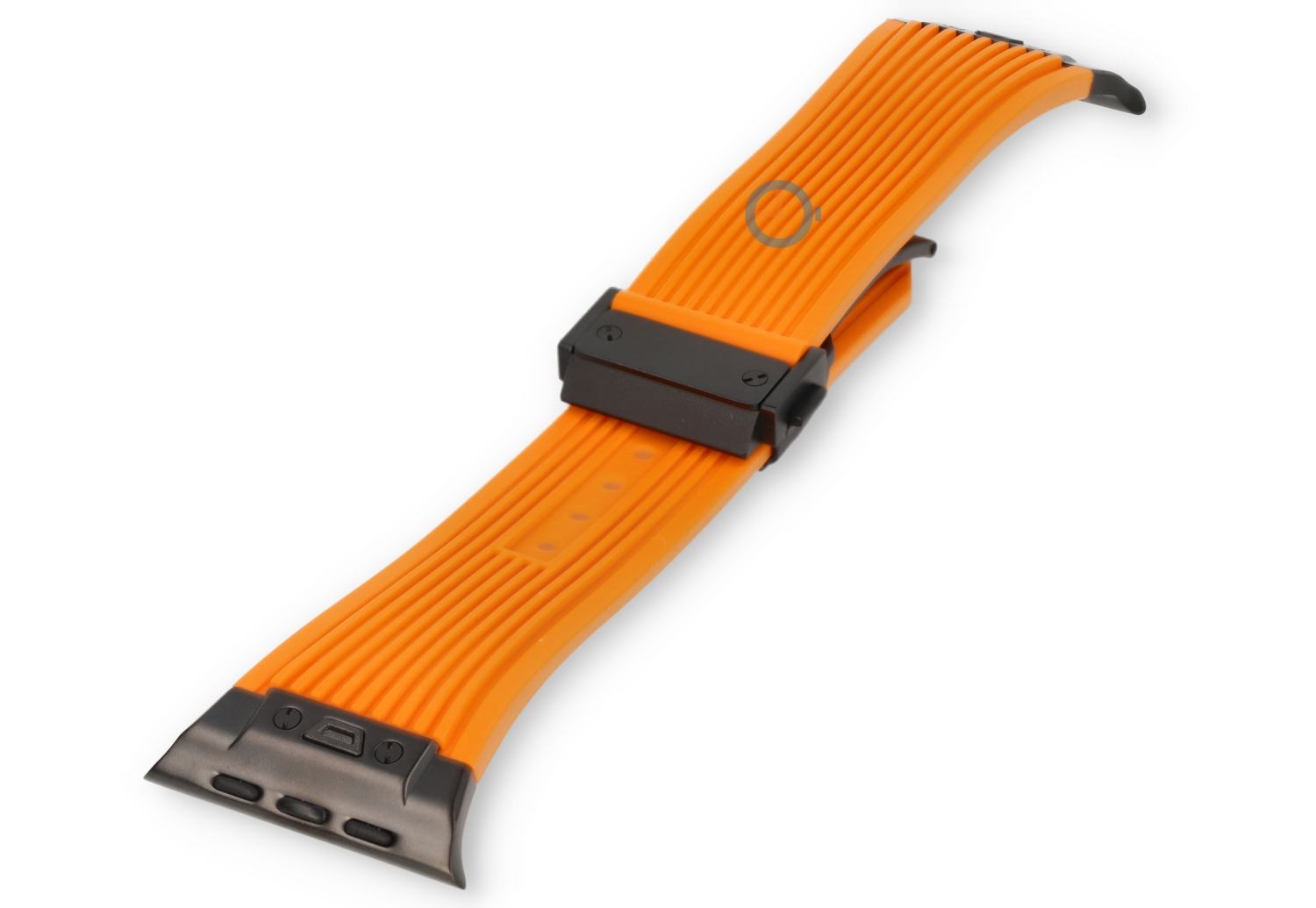 Hublot Stil band Apple Watch 45 - orange/black