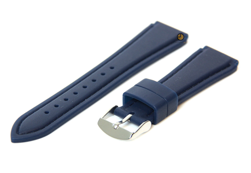 Uhrenarmband 20mm Blau Kautschuk