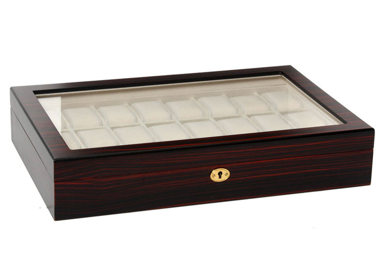 Uhrenbox Ebony Matt 24 Uhren