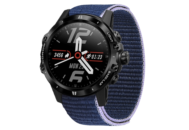 Nylon 26mm Uhrenarmband mit Klettverschluss - Lila