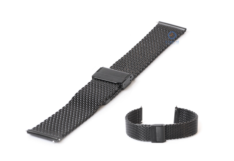 Samsung Galaxy Uhrenarmband Milanaise schwarz