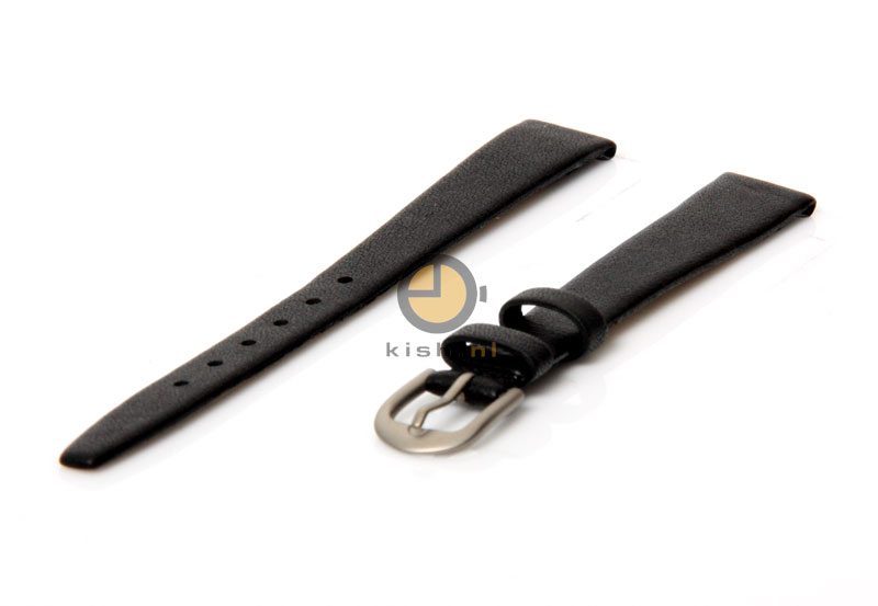 Danish Design Uhrenarmband 10mm Schwarz Leder