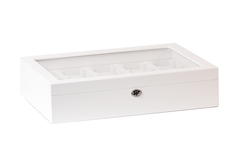 Horlogevitrine voor 20 horloges - White finish