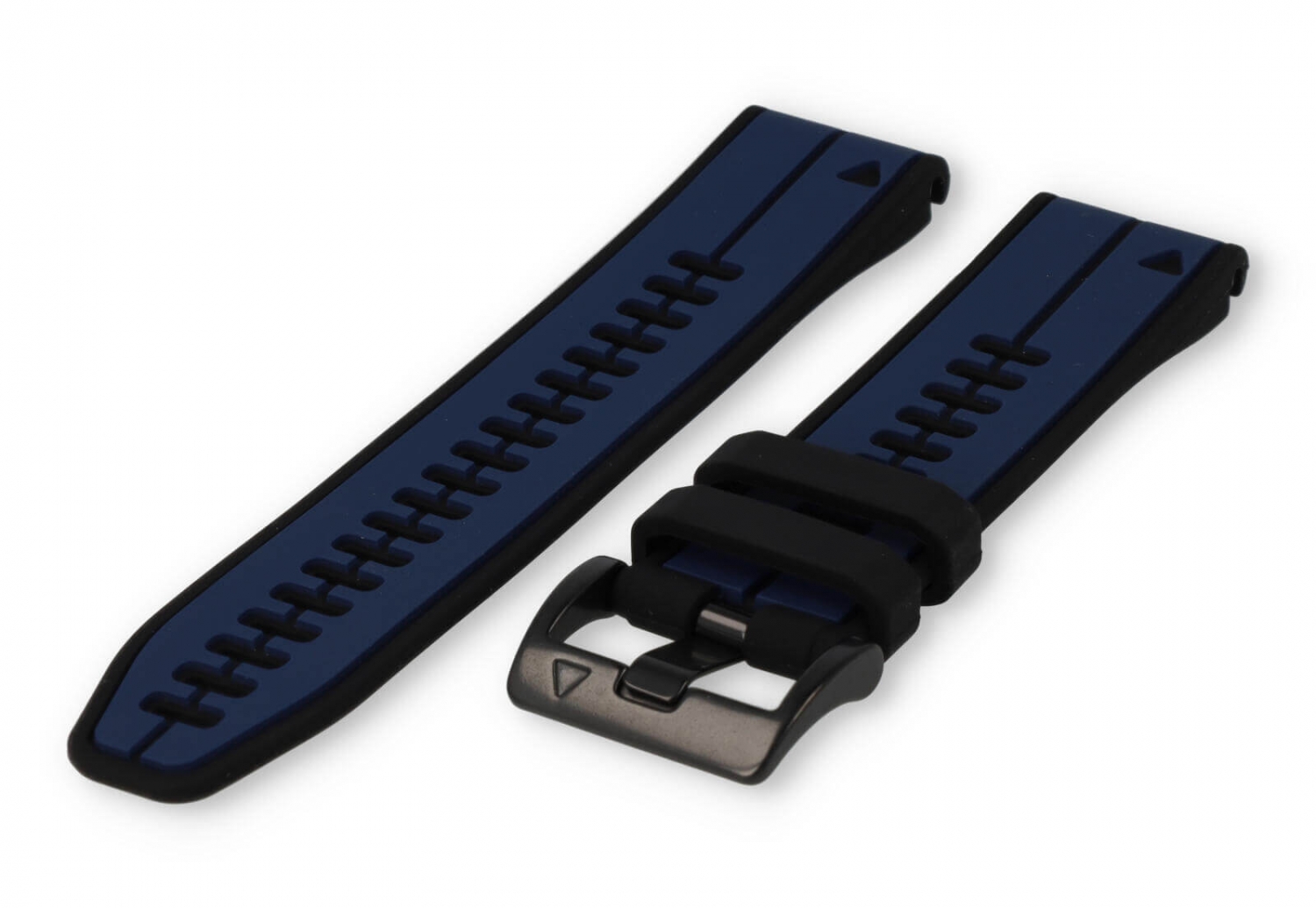 Garmin Fenix 7 Uhrenarmband Kautschuk - Schwarz/Dunkelblau