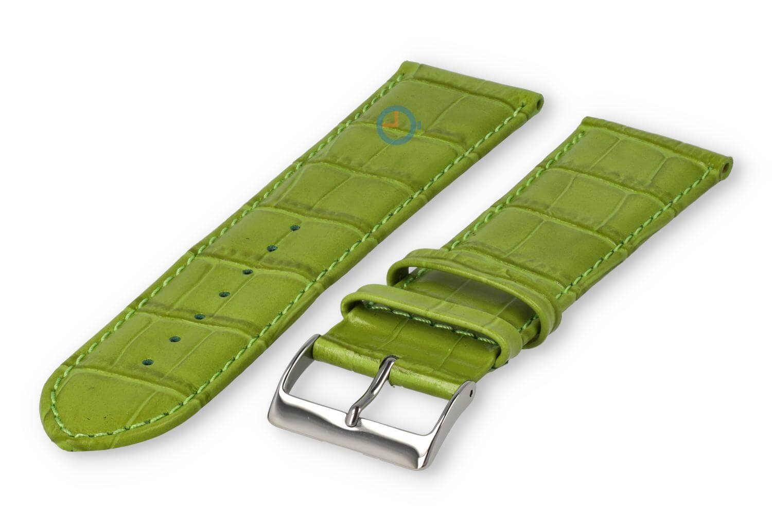 XL Uhrenarmband aus Kalbsleder - 26mm - Grasgrün